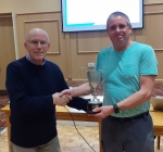 Paul Mansfield wins the electric flight funfly competition trophy